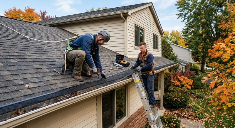 Leaf Barrier Installation in Redmond, WA