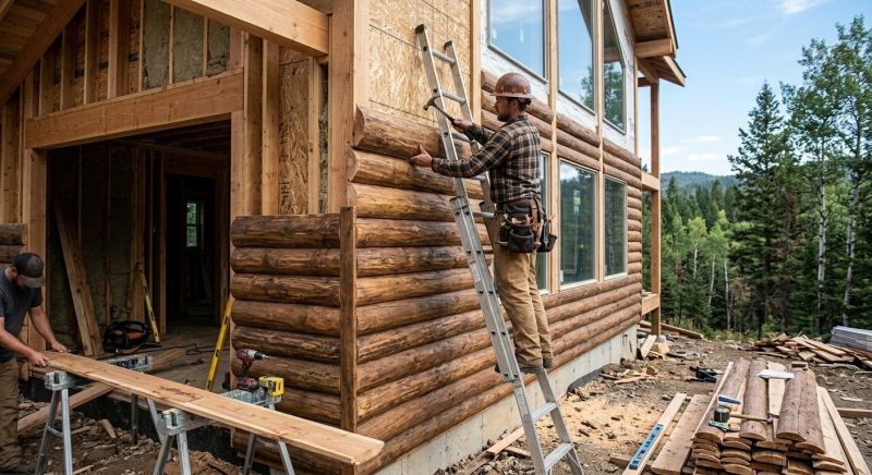 Log Siding Installation in Boston, MA